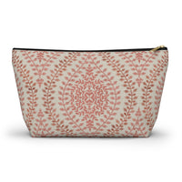 Mumbai Lace Accessory Pouch w T-bottom in Pink